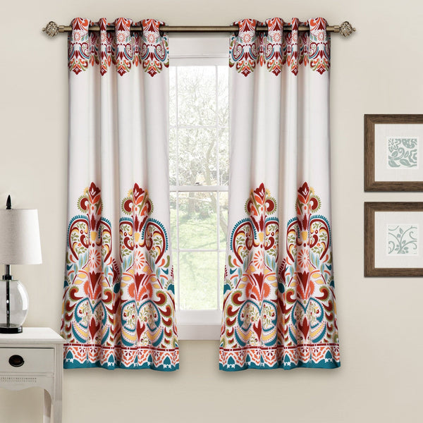 Clara Light Filtering Window Curtains Set 63-Inch Grommet