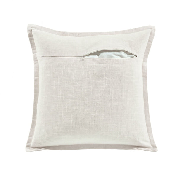 White Linen Pillow, Decorative Pillows