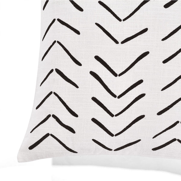 Boho Big Arrows in Black and White Throw Pillow for Sale by House