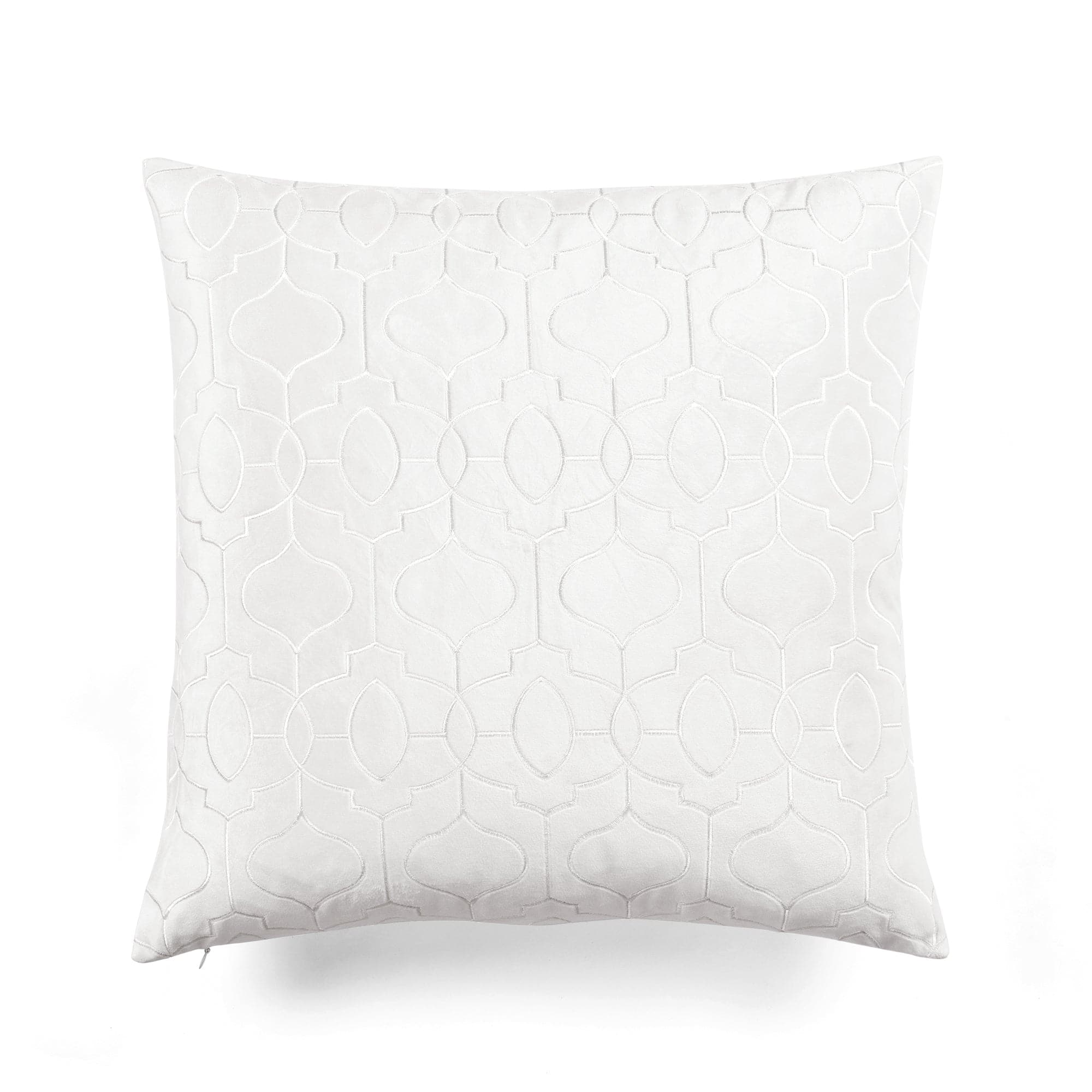 20x20 Oversize Emma Square Throw Pillow Cover White - Lush Décor