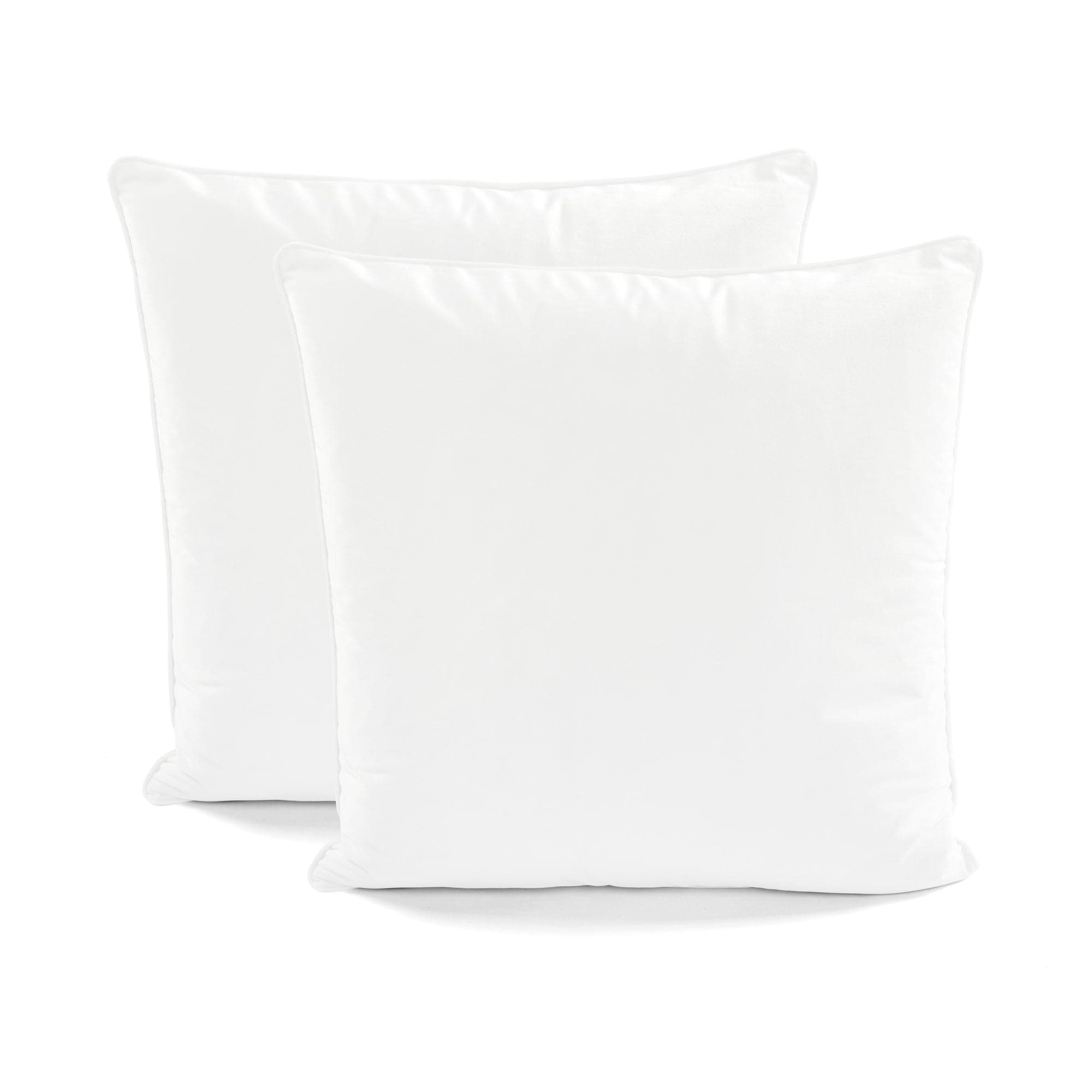 Velvet Solid Decorative Pillow Cover 2-Pack Set, Lush Decor