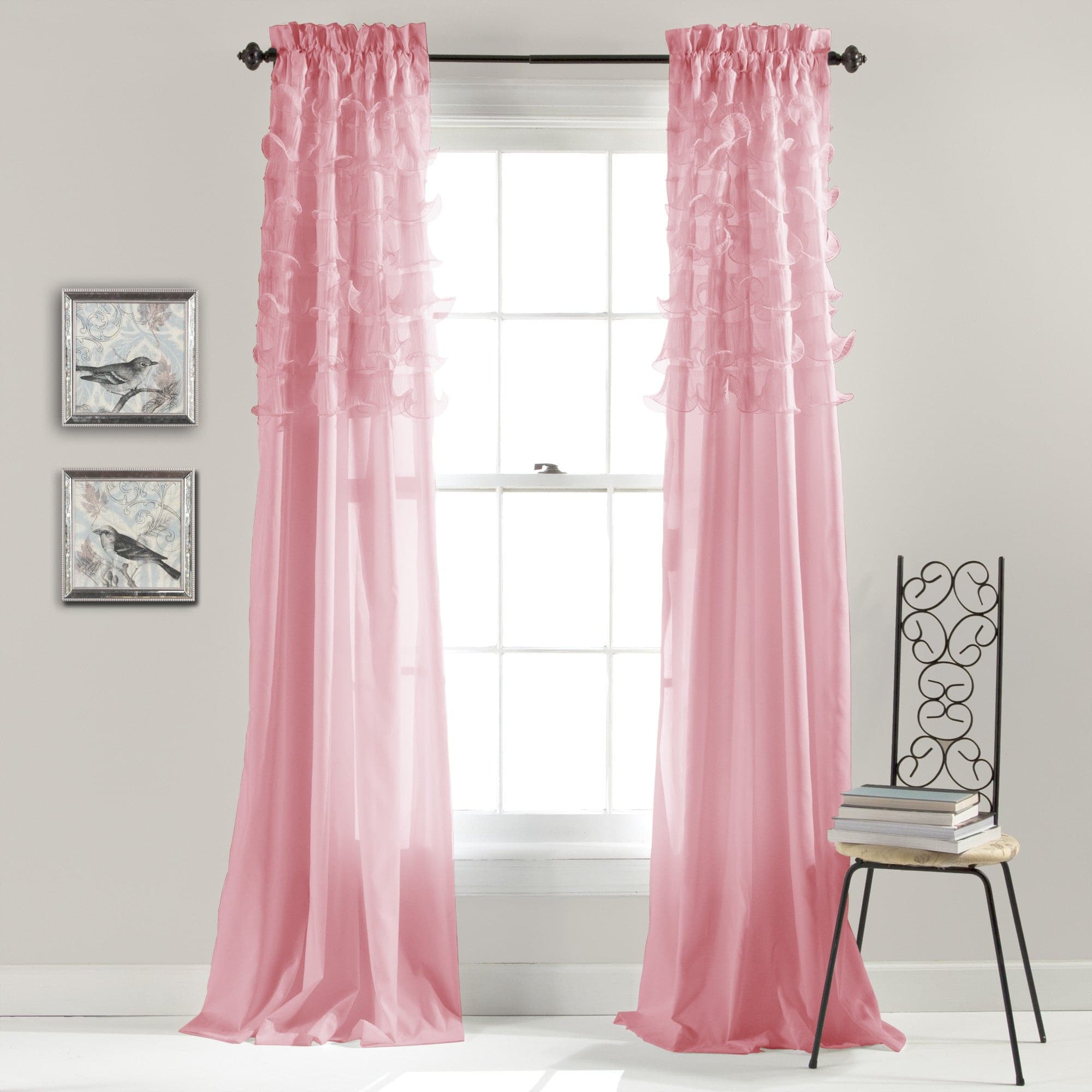 Louis Vuitton Pink Luxury Fashion Window Curtain Home Decor in