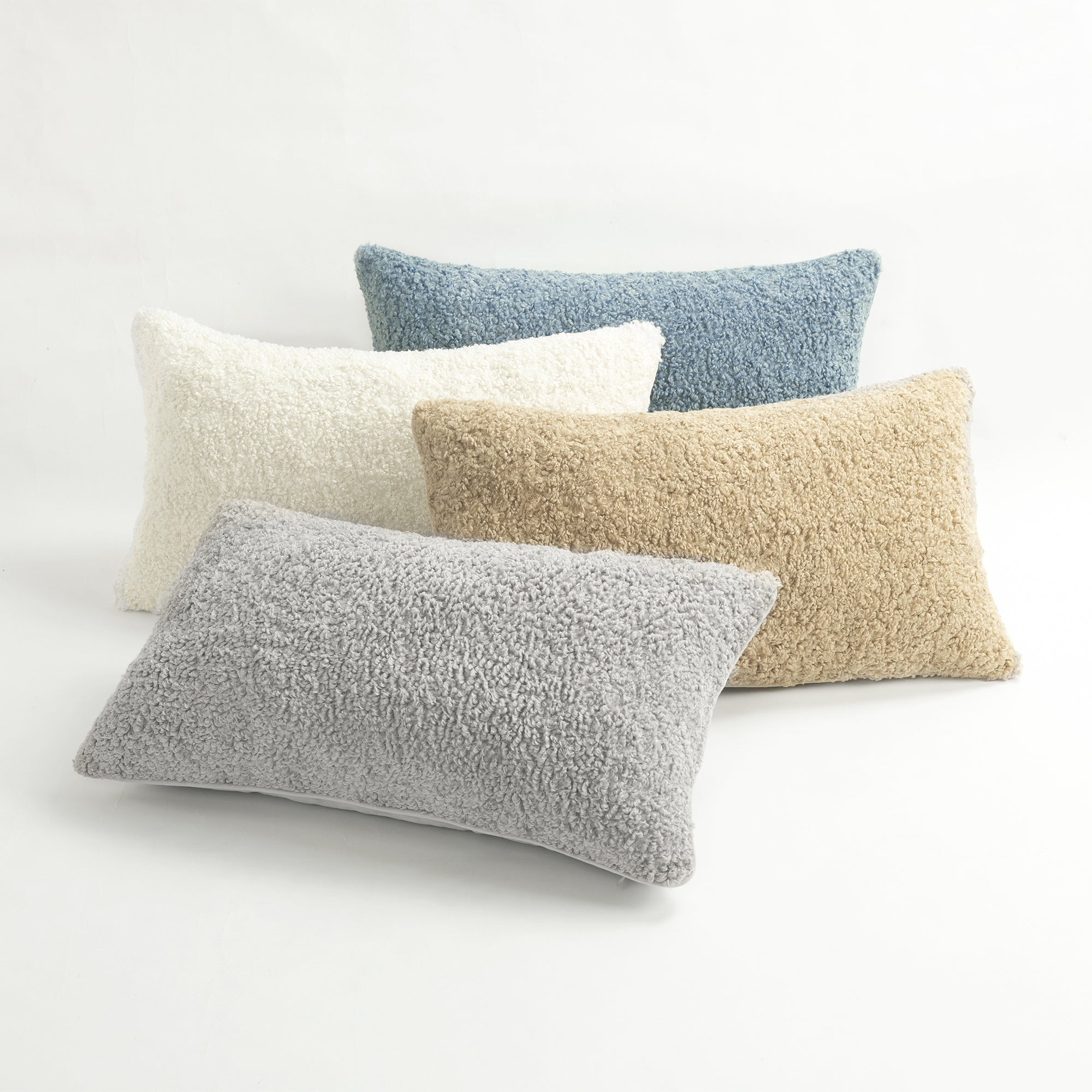 Neo Boucle Lumbar Throw Pillow Cover 2 Pack Set