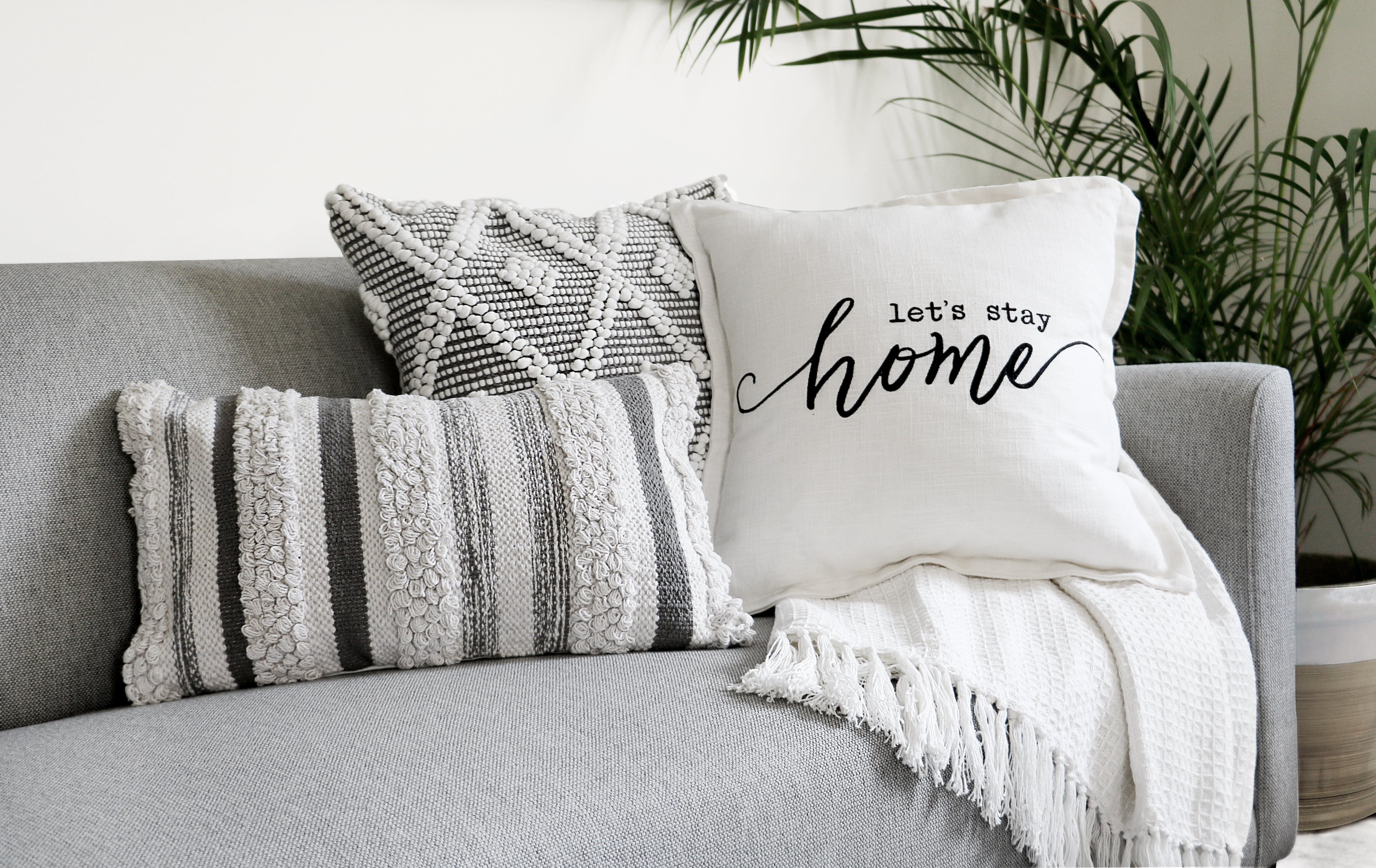 Modern farmhouse couch store pillows