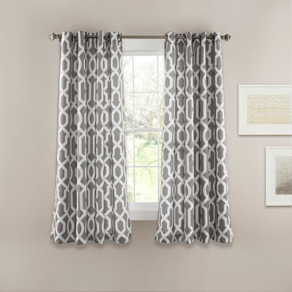 Edward Trellis Room Darkening/Light Filtering Window Curtain Panel Set ...