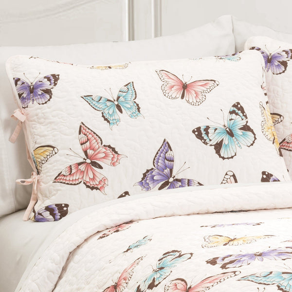 Flutter Butterfly Quilt 2 Piece Set | Lush Decor | www.lushdecor.com ...