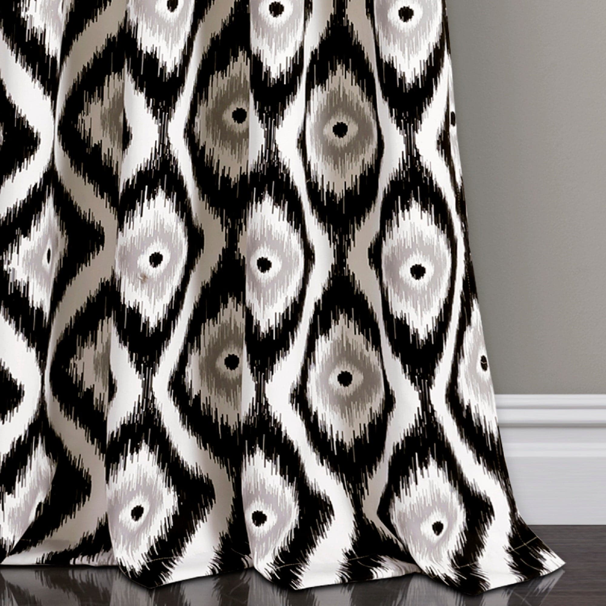 Diamond Ikat Room Darkening/Light Filtering Window Curtain Set | Lush ...