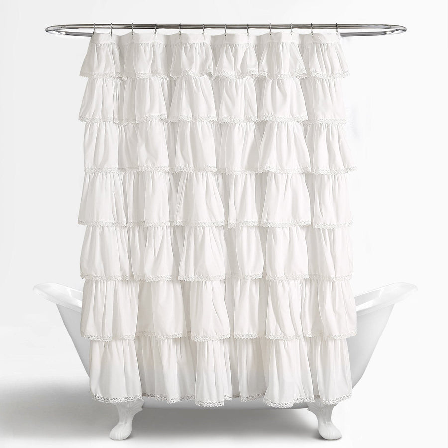 Lace Ruffle Shower Curtain | Lush Decor | www.lushdecor.com – LushDecor