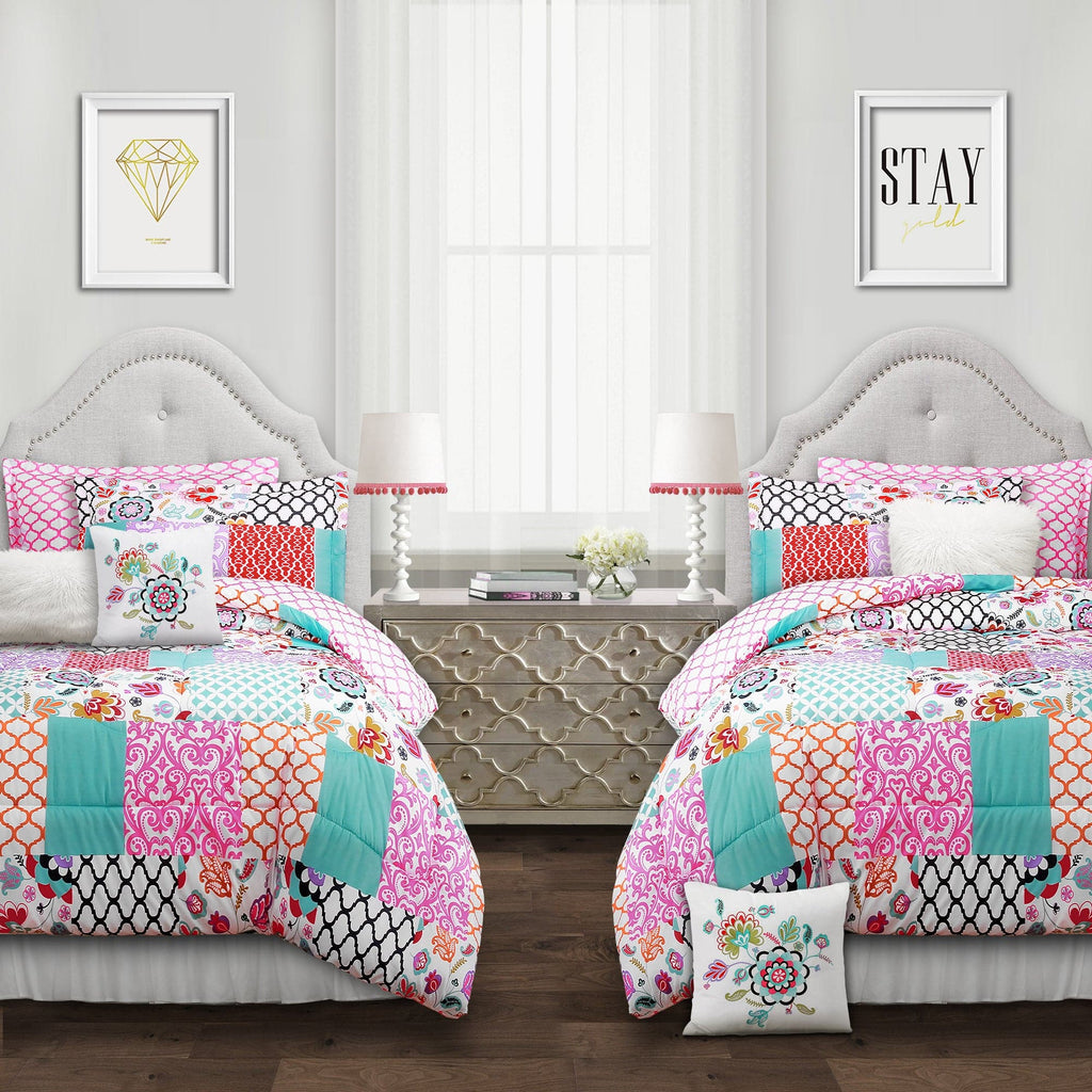 Boho Stripe 5 Piece Comforter Set Back To Campus Dorm Room Bedding ...