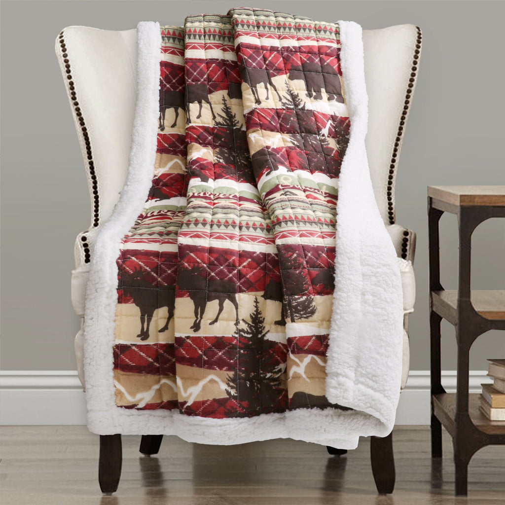 Holiday Lodge Sherpa Throw | Lush Decor | www.LushDecor.com