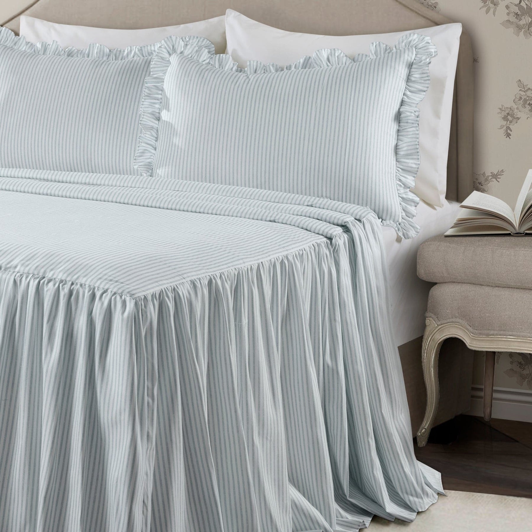 Ticking Stripe Bedspread Set | Lush Decor | www.lushdecor.com – LushDecor