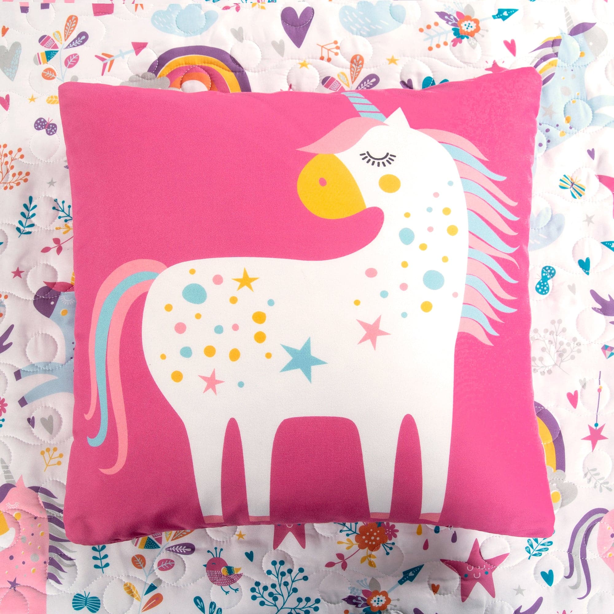 Sketch Book for Girls: Cute Unicorn on Vibrant Bright Pink