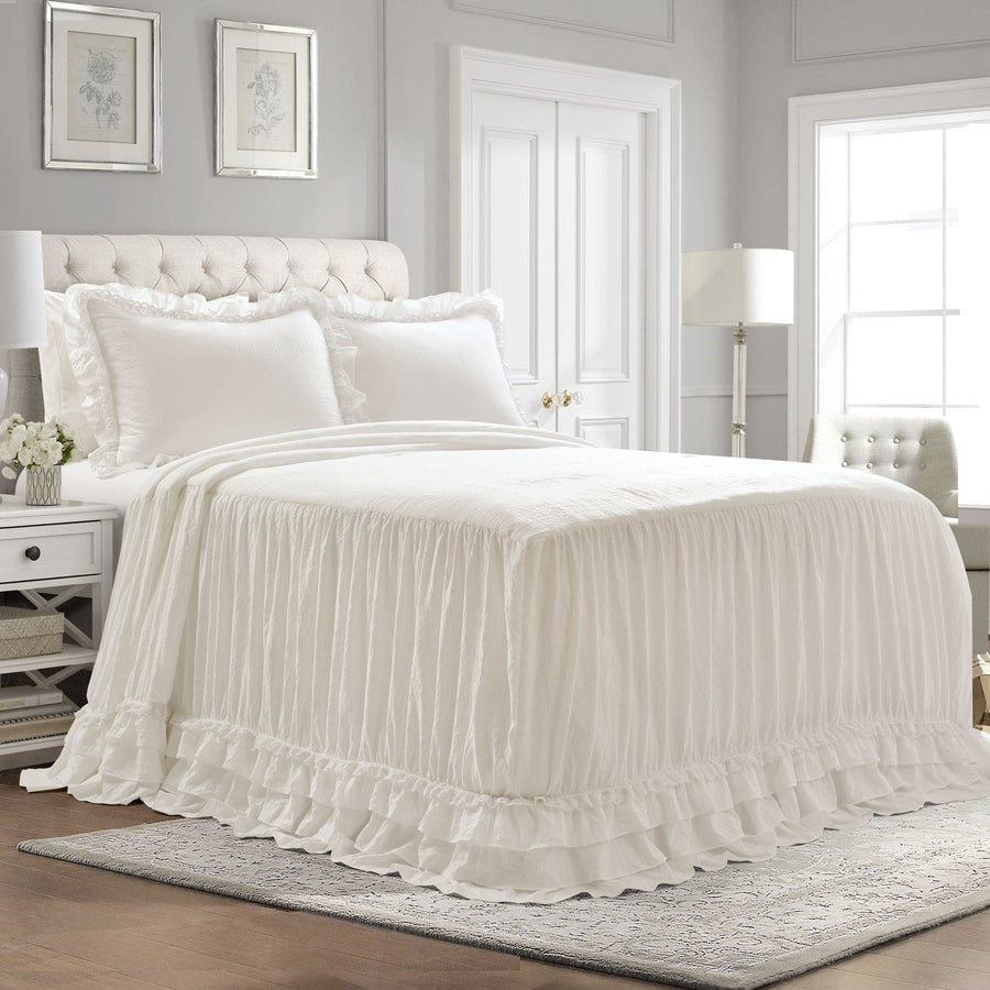 Ella Ruffle Lace 3 Piece Bedspread Set | Lush Decor | www.lushdecor.com ...