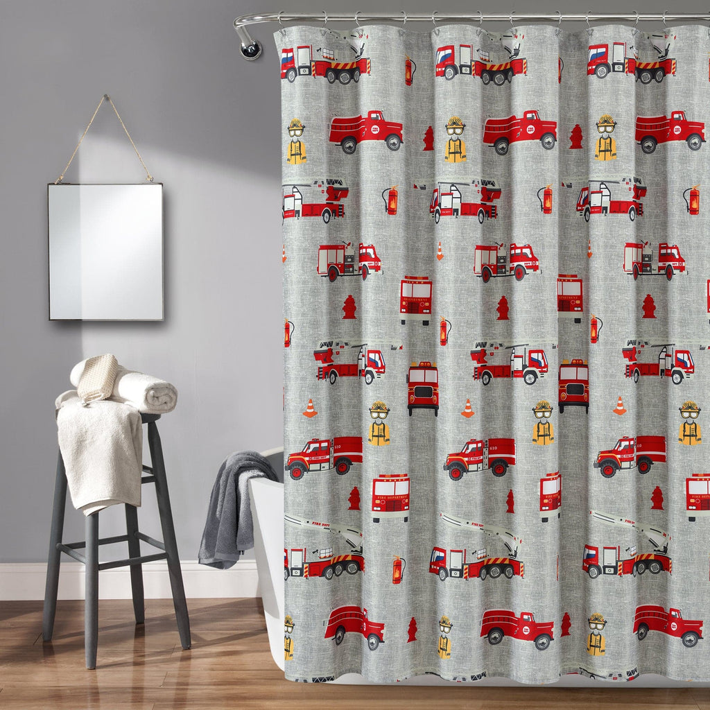 Fire Truck Shower Curtain | Lush Decor | www.lushdecor.com – LushDecor