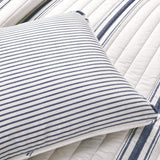 Farmhouse Stripe Reversible Cotton Quilt Set | Lush Decor | www