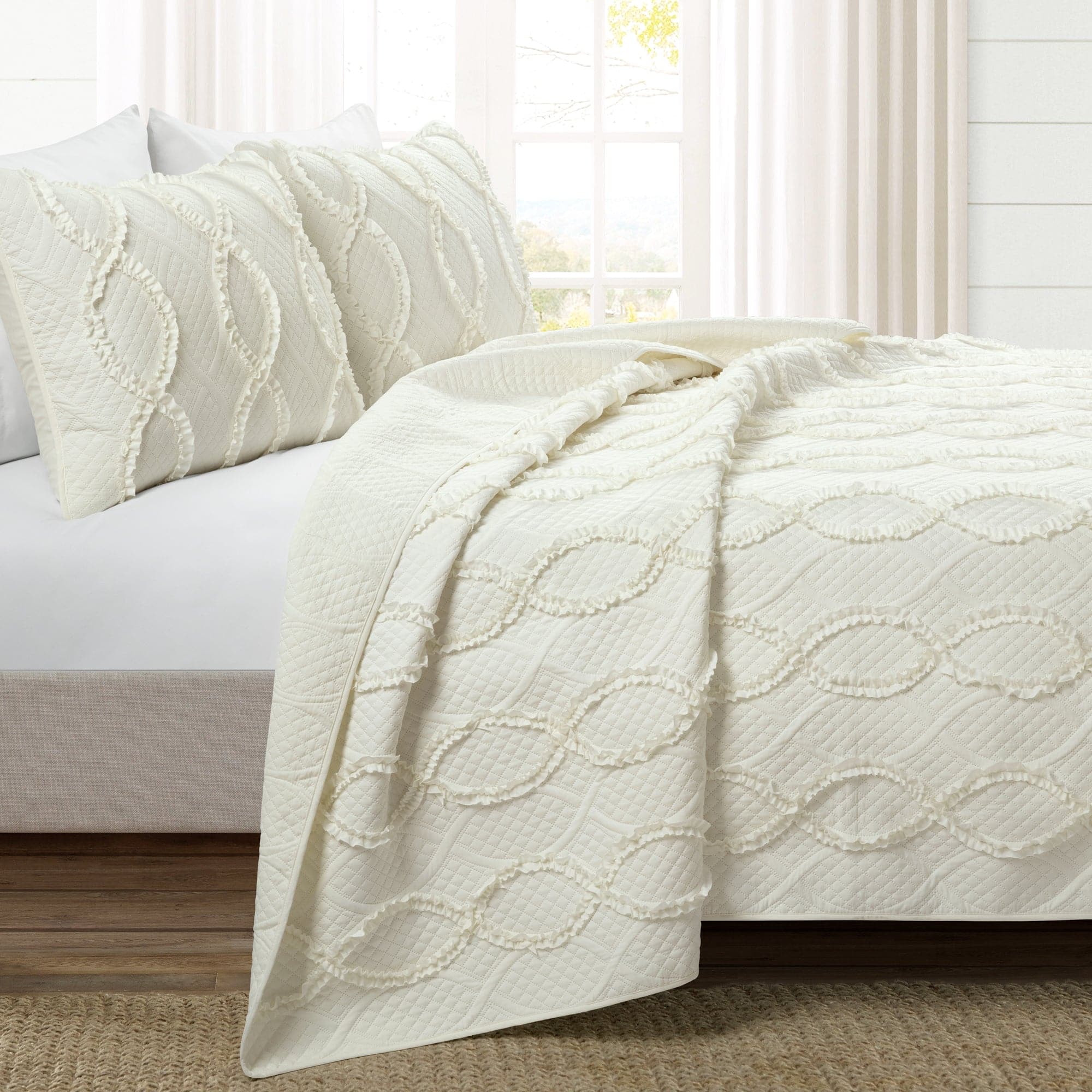 Anew Edit Fresh Ideas Tailored Euro Sham - Color: Ivory