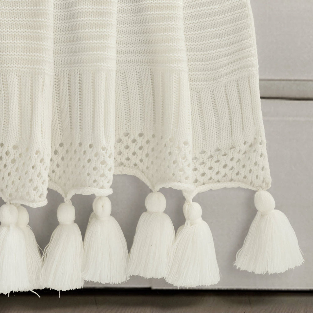 Boho Knitted Tassel Throw | Lush Decor | www.LushDecor.com