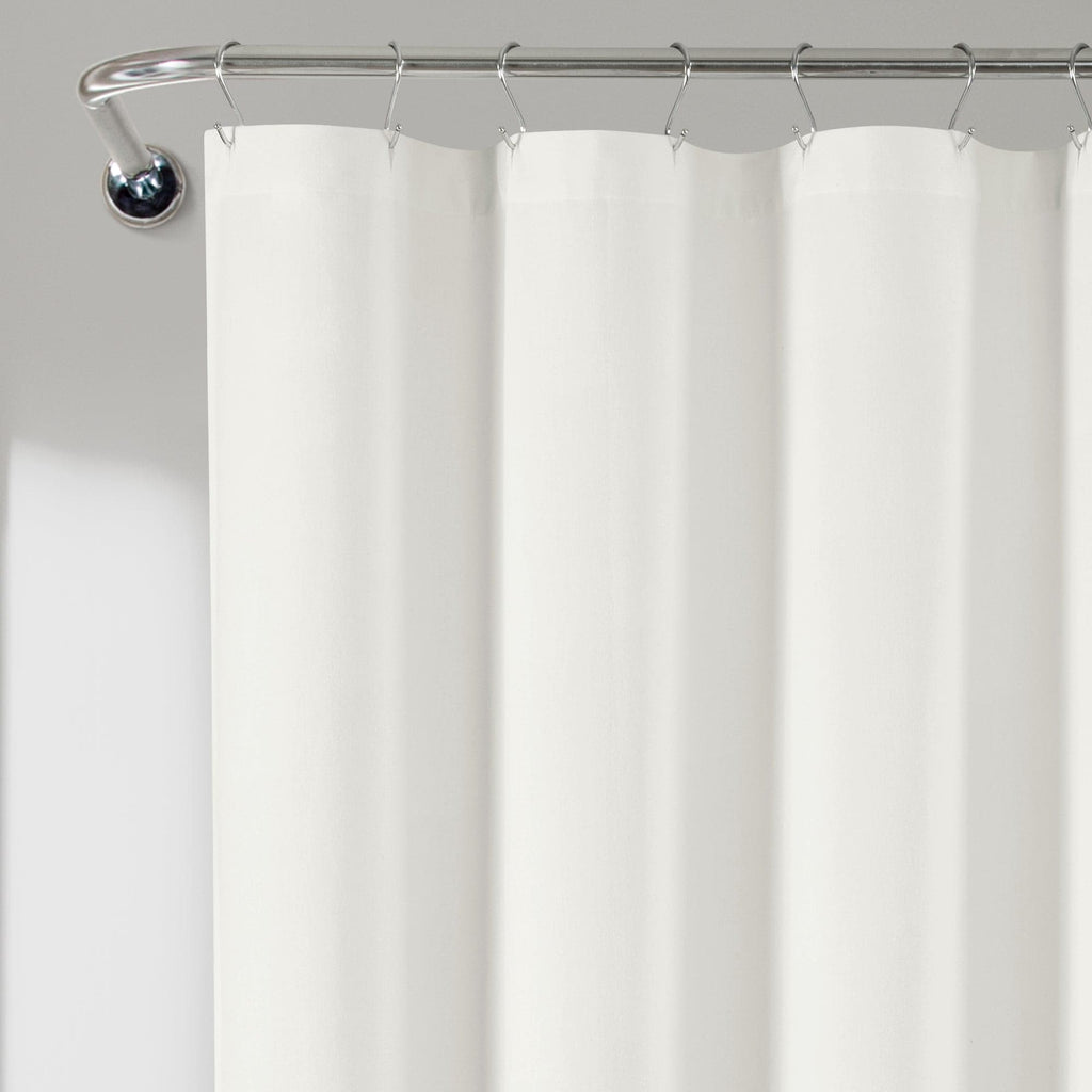 Nantucket Yarn Dyed Cotton Tassel Fringe Shower Curtain | Lush Decor ...