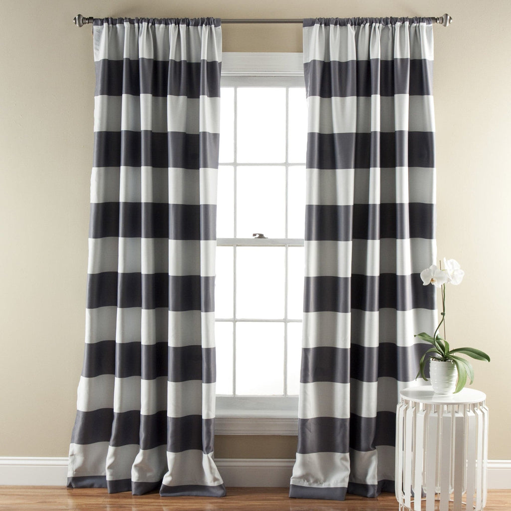 Stripe Blackout Window Curtain Set | Lush Decor | www.lushdecor.com ...