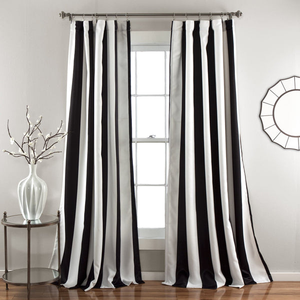 Wilbur Stripe Light Filtering Window Curtain Set | Lush Decor | www ...