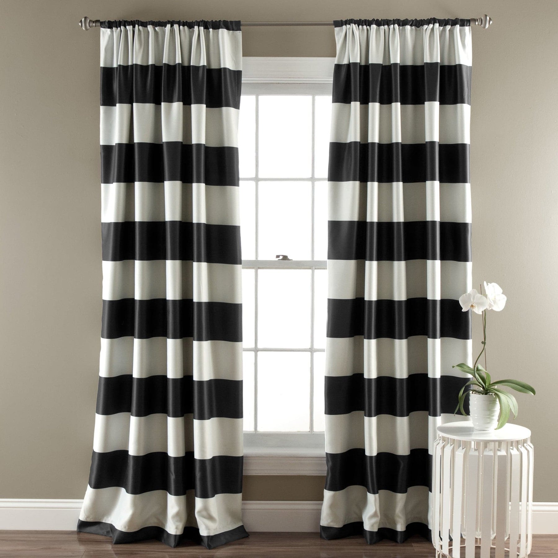 Stripe Blackout Window Curtain Set | Lush Decor | www.lushdecor.com ...